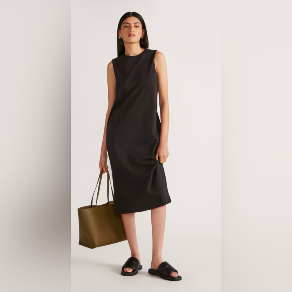 NWT | Everlane | The Organic Cotton Weekend Tank Dress | Black | L